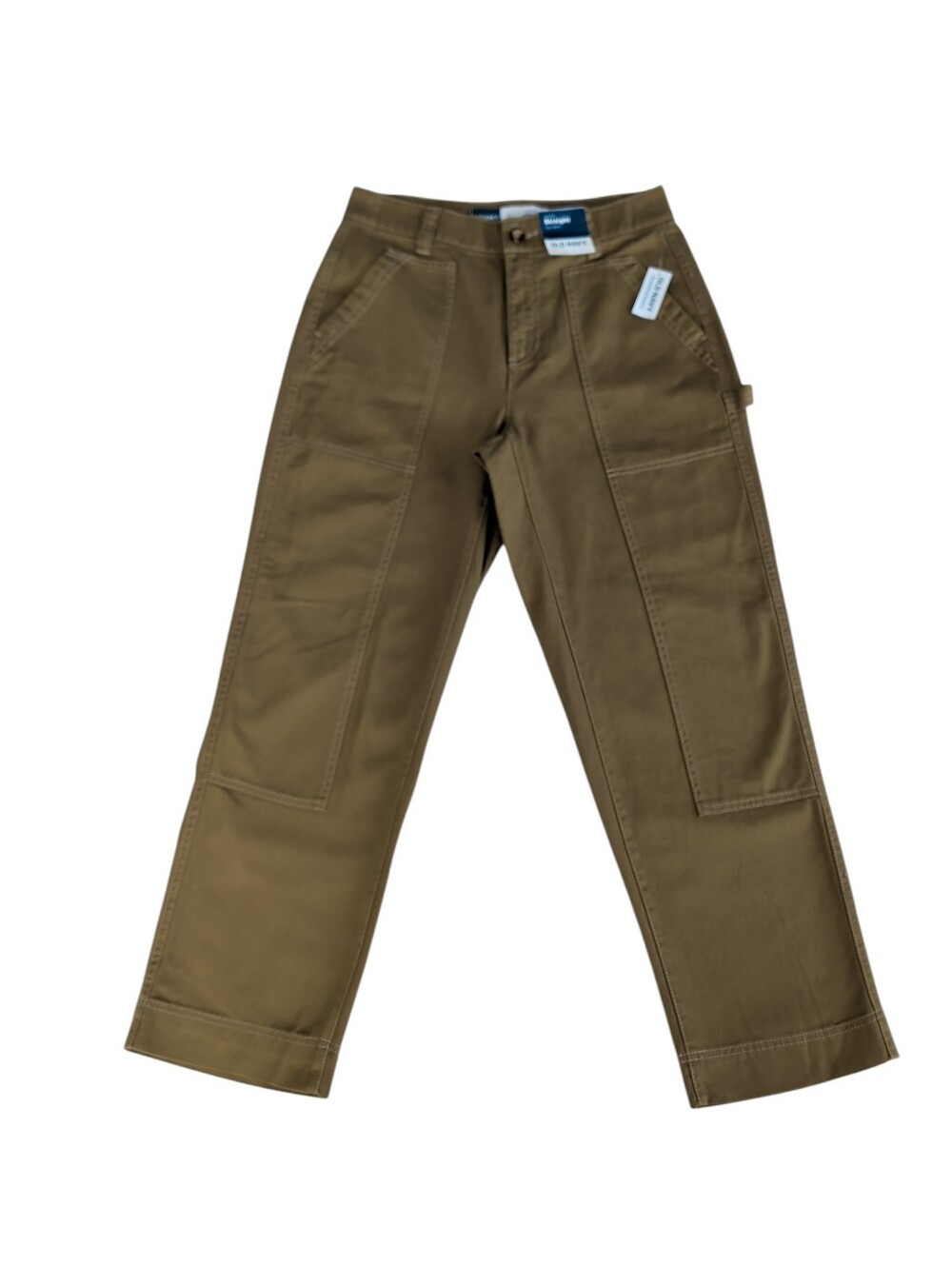 NWT Old Navy High-Waisted Utility Carpenter Pants 6 Satin Moss Pockets